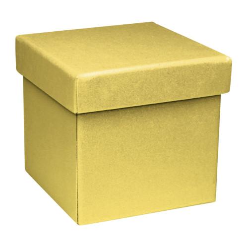 Caixa Cubo de Cartão 12,2cm - Cores Metalizadas
