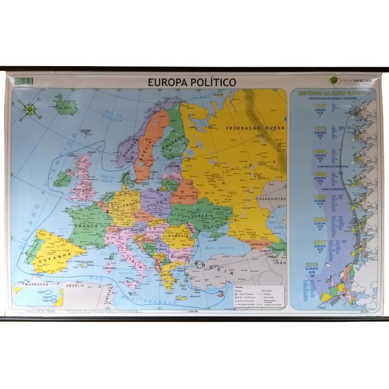 Mapa Geográfico 120x80cm - Europa Político