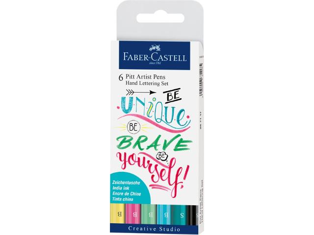 Faber-Castell - Bolsa com 6 Marcadores PITT - Pastel