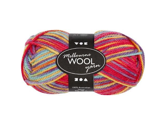 Lã de Melbourne 50g - Multicolor