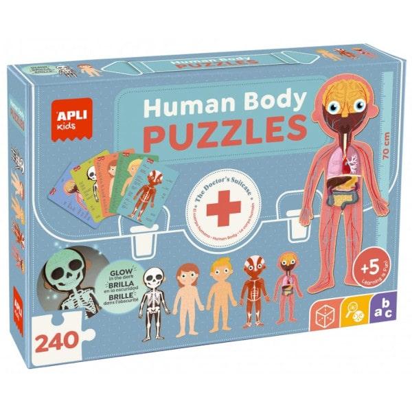 Puzzle Corpo Humano com Fichas 240 peças