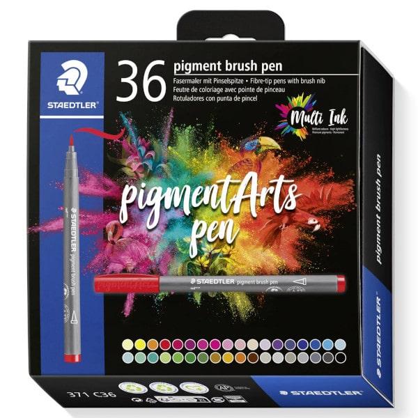 Pigment Arts - Marcador Ponta Pincel Cx 36 Cores
