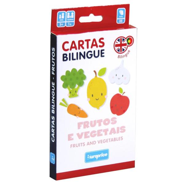Cartas Bilingue - Frutos e Vegetais
