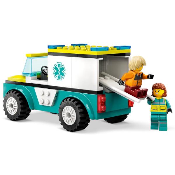Lego 4+ - Ambulância de Emergência e Snowboarder