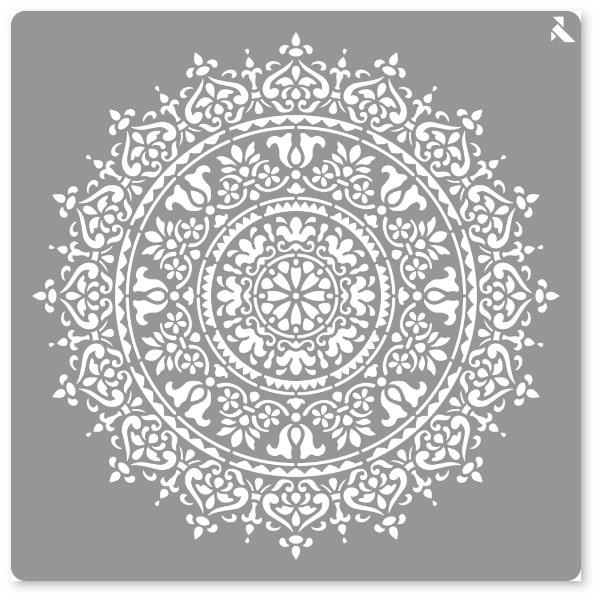 Stencil Mandala Flor 40 cm
