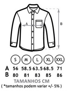 confira o seu tamanho