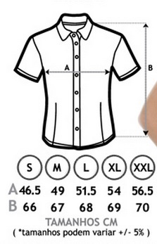 confira o seu tamanho