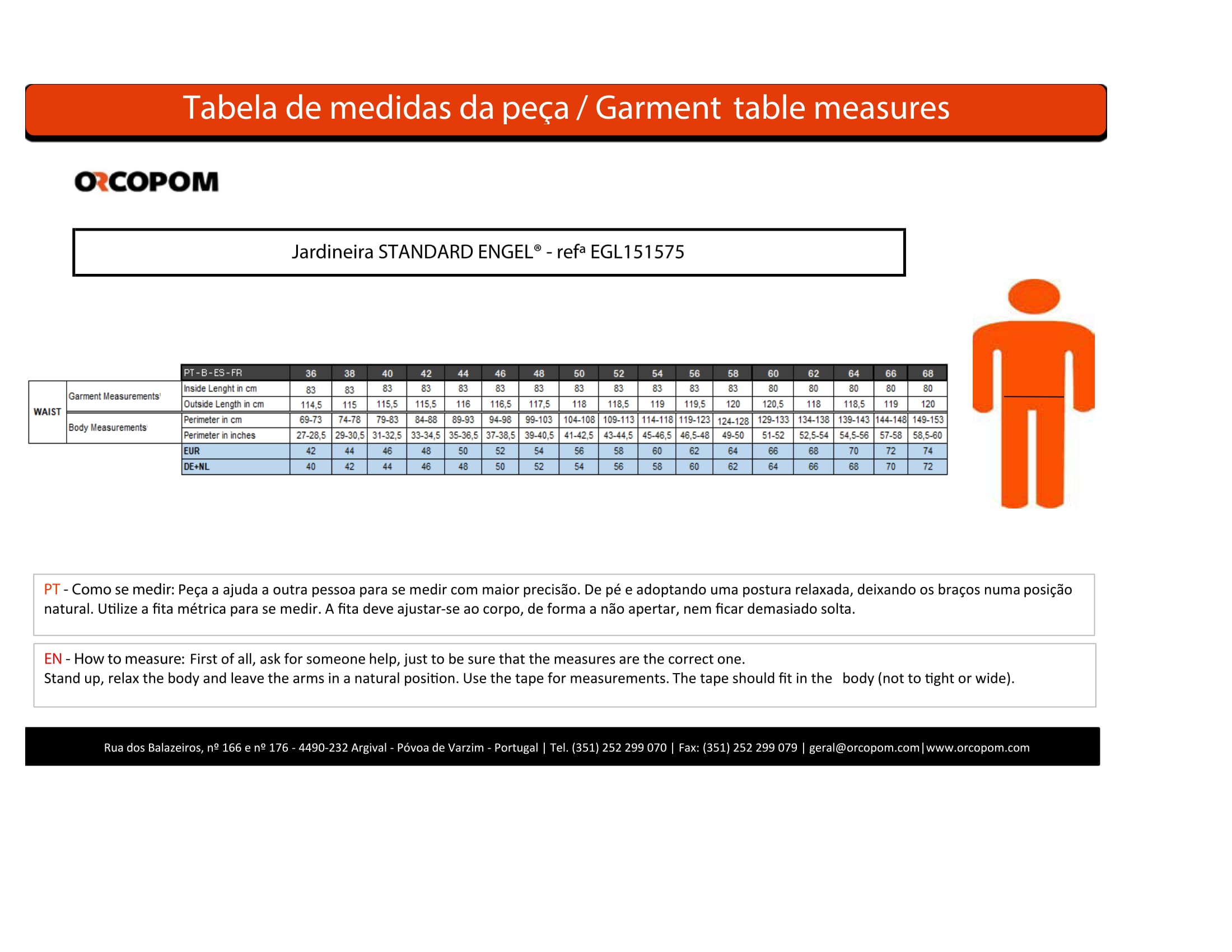 confira o seu tamanho