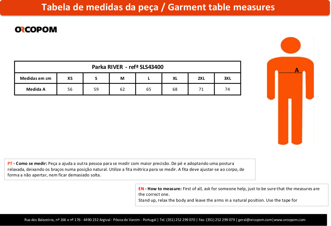 confira o seu tamanho