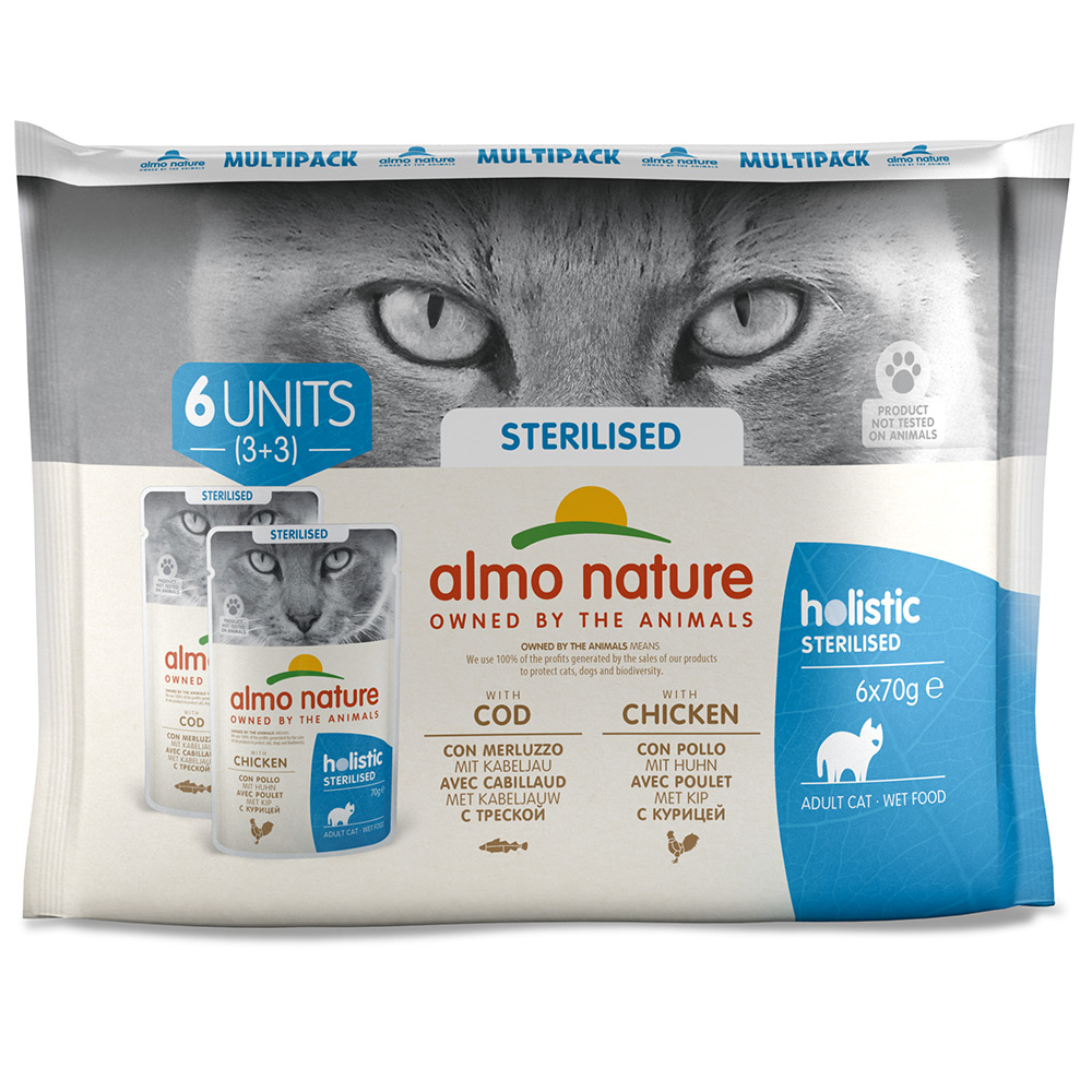 "ALMO NATURE" CAT FUNCTIONAL STERILISED - MULTIPACK (6 UNIDADES)