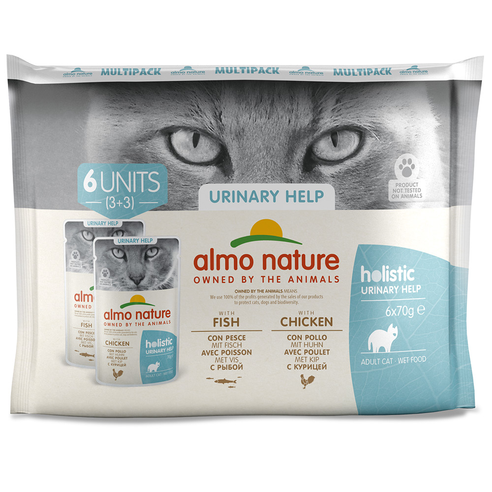 "ALMO NATURE" CAT FUNCTIONAL URINARY HELP  - MULTIPACK (6 UNIDADES)