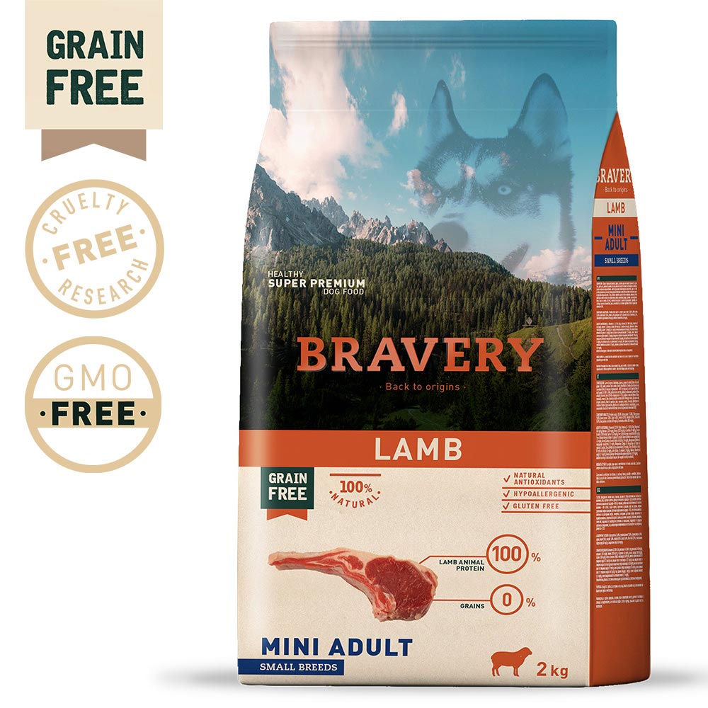 BRAVERY - LAMB MINI ADULT SMALL BREEDS (GRAIN FREE)