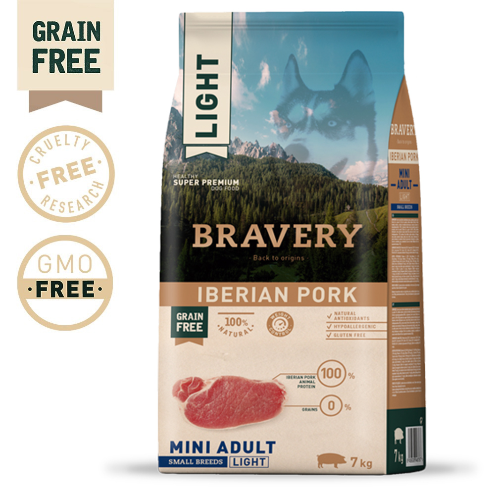 BRAVERY - IBERIAN PORK ADULT MINI-SMALL BREEDS (LIGHT) (GRAIN FREE)