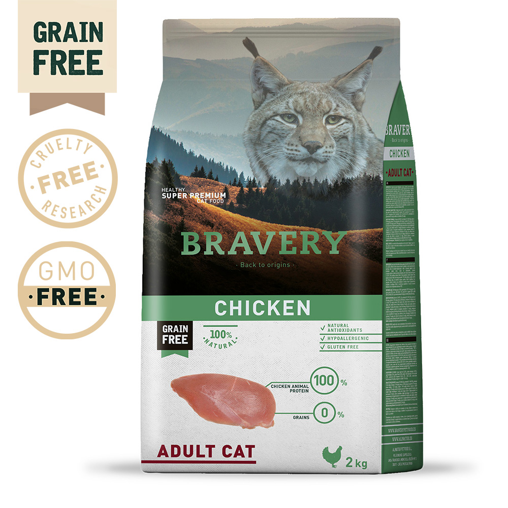 BRAVERY - CHICKEN ADULT CAT (GRAIN FREE)