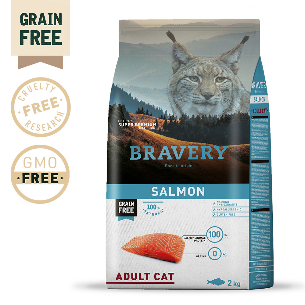 BRAVERY - SALMON ADULT CAT (GRAIN FREE)
