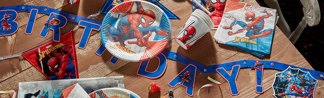 artigos de festa superherois spiderman partimpim