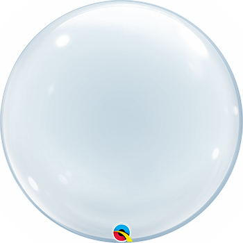Globo Deco Bubble 20" Transparente Qualatex