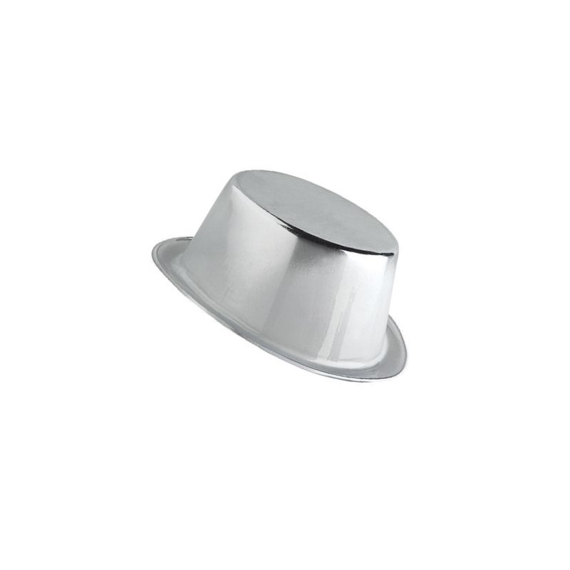 Sombrero de copa Metalizada - Prata