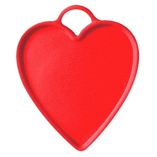 Pesos para balões coração vermelho 8gr - 10 unidades PremiumConwin