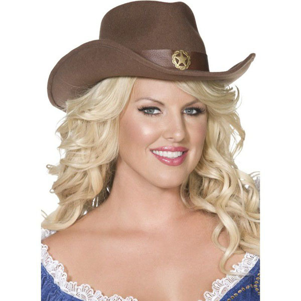 Sombrero de Cowboy Castaño Smiffys