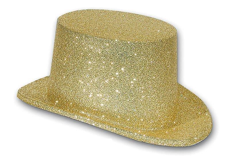 Sombrero de copa Purpurina - Oro