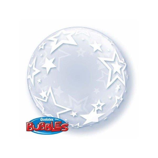 Globo Deco Bubble 24" Stylish Stars Qualatex