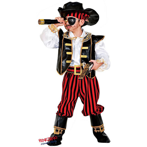 Fato de Carnaval Pirata das Caraíbas - 5 Anos