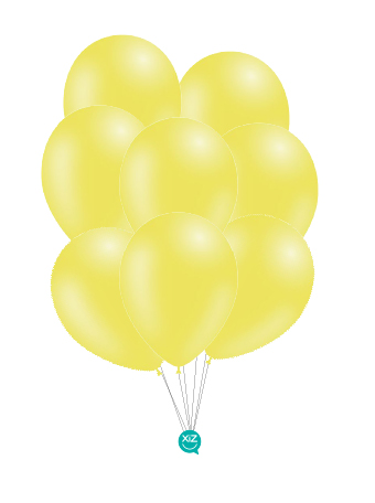 Saco de 50 Balões Pastel 30cm - Amarelo