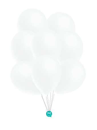 Saco de 50 Balões Pastel 30cm - Transparente