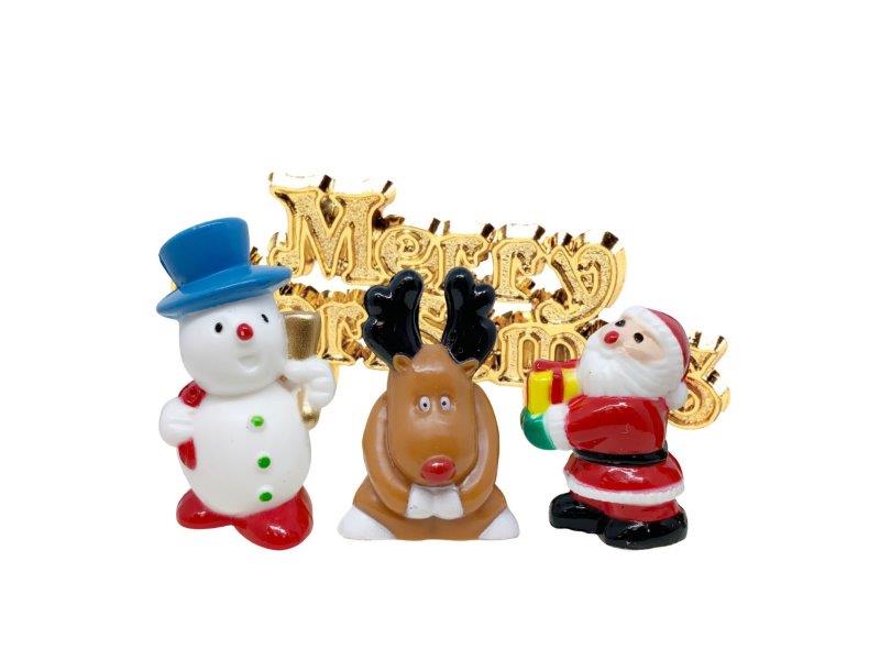 Decoración para Pasteles Figuras de Navidad