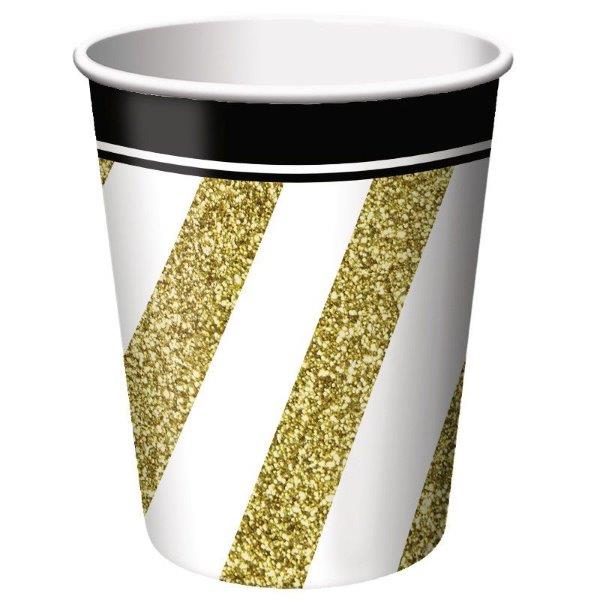Black & Gold Cups Creative Converting