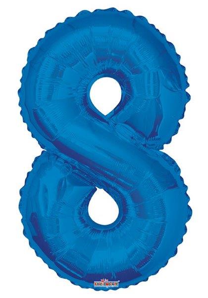 Balão Foil 34" nº 8 - Azul Kaleidoscope