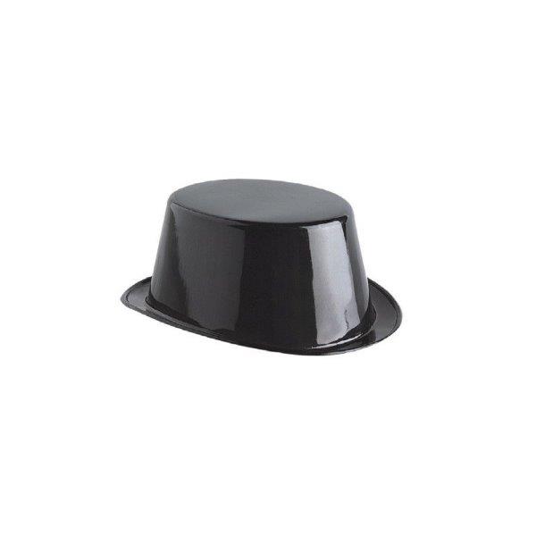 Sombrero de copa de Plástico - Negro