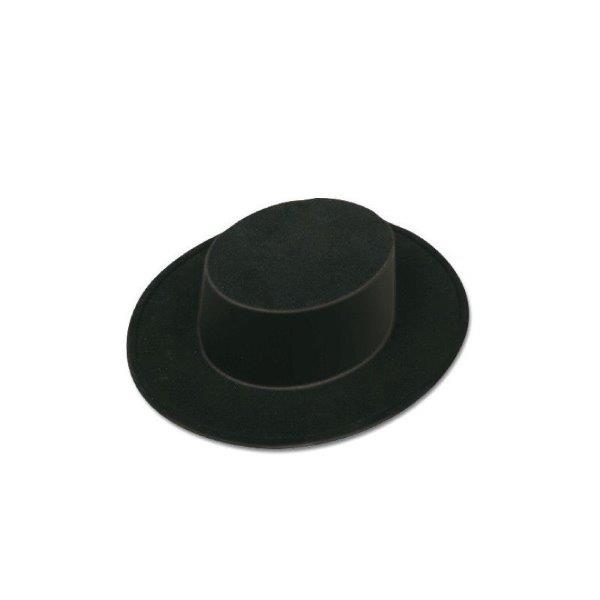 Chapéu de Plástico Adulto - Negro