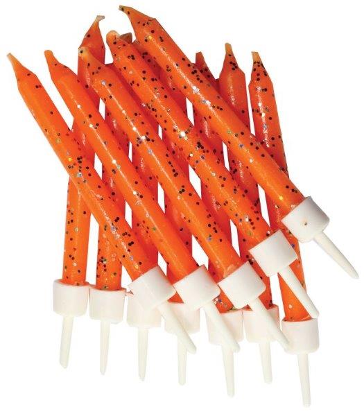 Velas Glitter Laranja Anniversary House