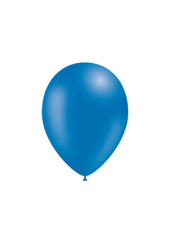 Saco de 100 Balões Pastel 14cm - Azul Médio