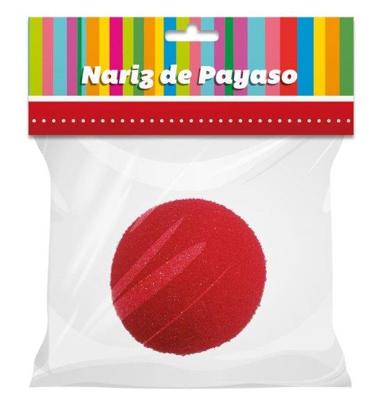 Nariz de Palhaço Vermelho 5cm de Espuma c/1un