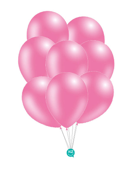 Saco de 50 Balões Metalizado 30cm - Rosa Metalizado