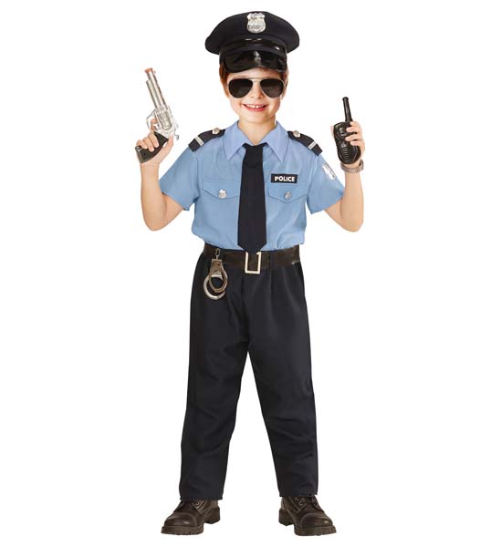 Fato Menino Polícia - Tamanho 3 Anos