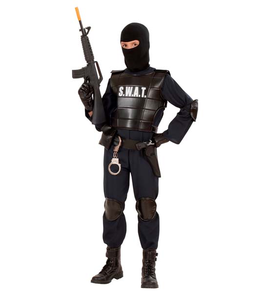 Disfraz Agente del SWAT - 8-10 años Widmann