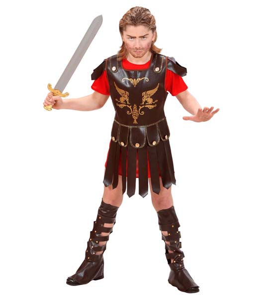Fato Gladiador - Tamanho 5-7 Anos