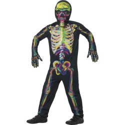 Disfraz Esqueleto Brilla en la Oscuridad - 10-12 años