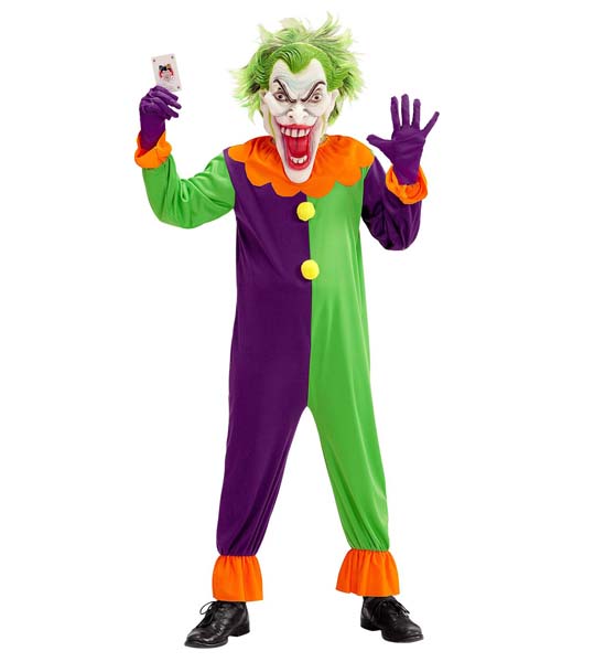 Fato Joker Maligno - Tamanho 5-7 Anos