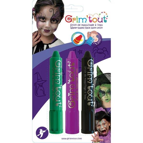 3 Sticks de Maquillaje Brujas GrimTout