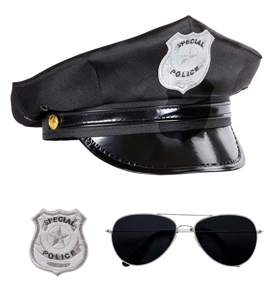 Widmann- Halloween Porra de Policía de 51cm, Accesorio de Disfraz (AC1158)