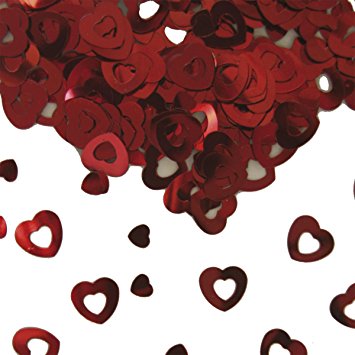 Confettis Corações - Vermelho
