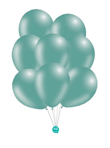 Saco de 50 Balões Pastel 30cm - Verde Esmeralda