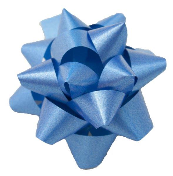 Laço Estrela Adesivo 13mm - Azul