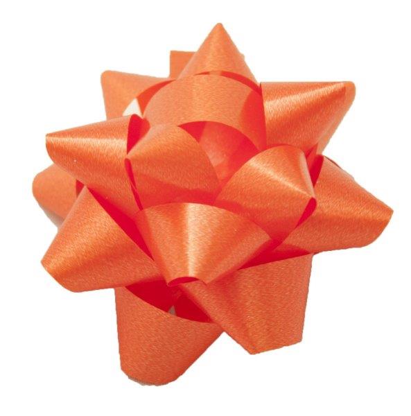 Laço Estrela Adesivo 19mm - Laranja