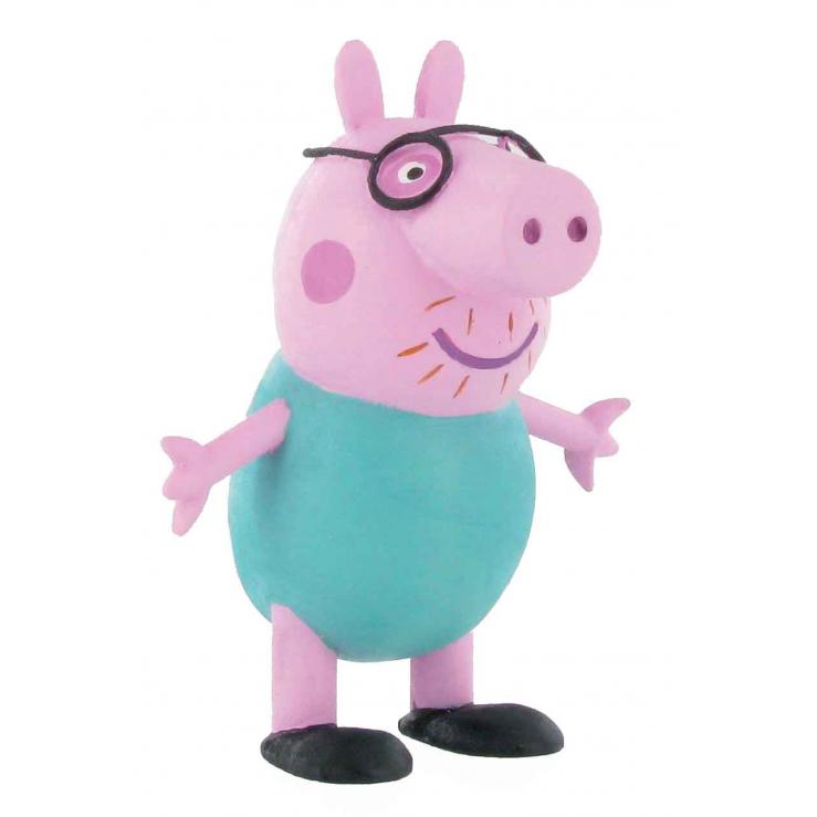 Figura Coleccionable Papá Cerdito - Peppa Pig Comansi